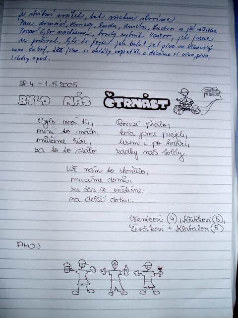 Drbárna &ndash; zápis z návštěvní knihy